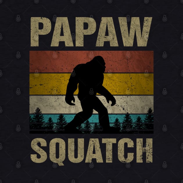 Papaw Squatch Bigfoot Papaw Sasquatch Yeti Family Matching by snnt